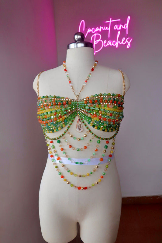 TROPICAL GEMSTONE BRALETTE