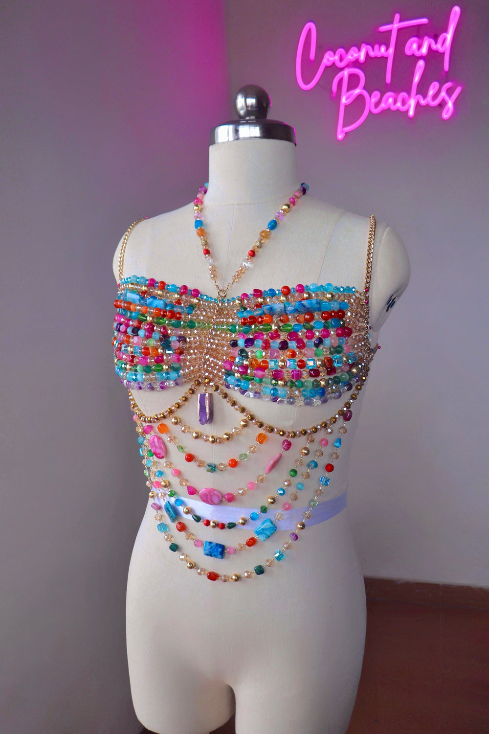 SOFT PASTEL GEMSTONE BRALETTE