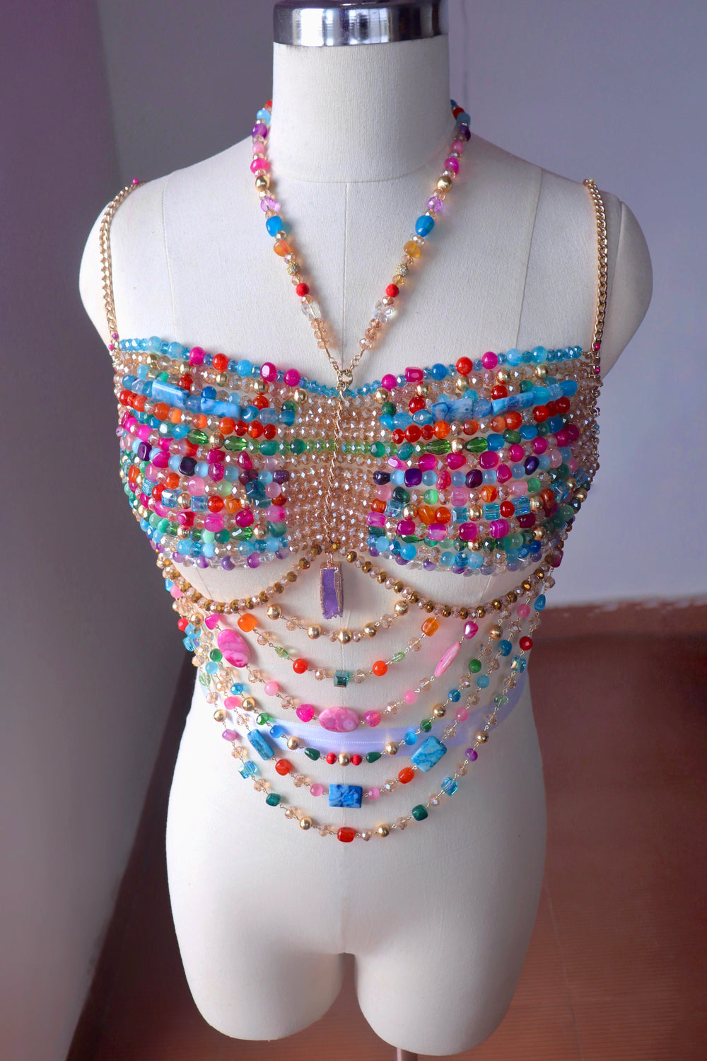SOFT PASTEL GEMSTONE BRALETTE