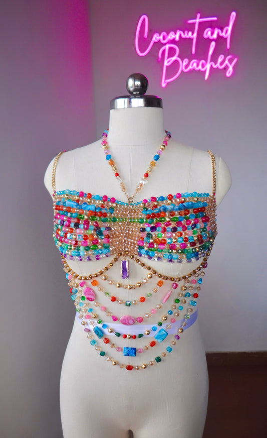 SOFT PASTEL GEMSTONE BRALETTE