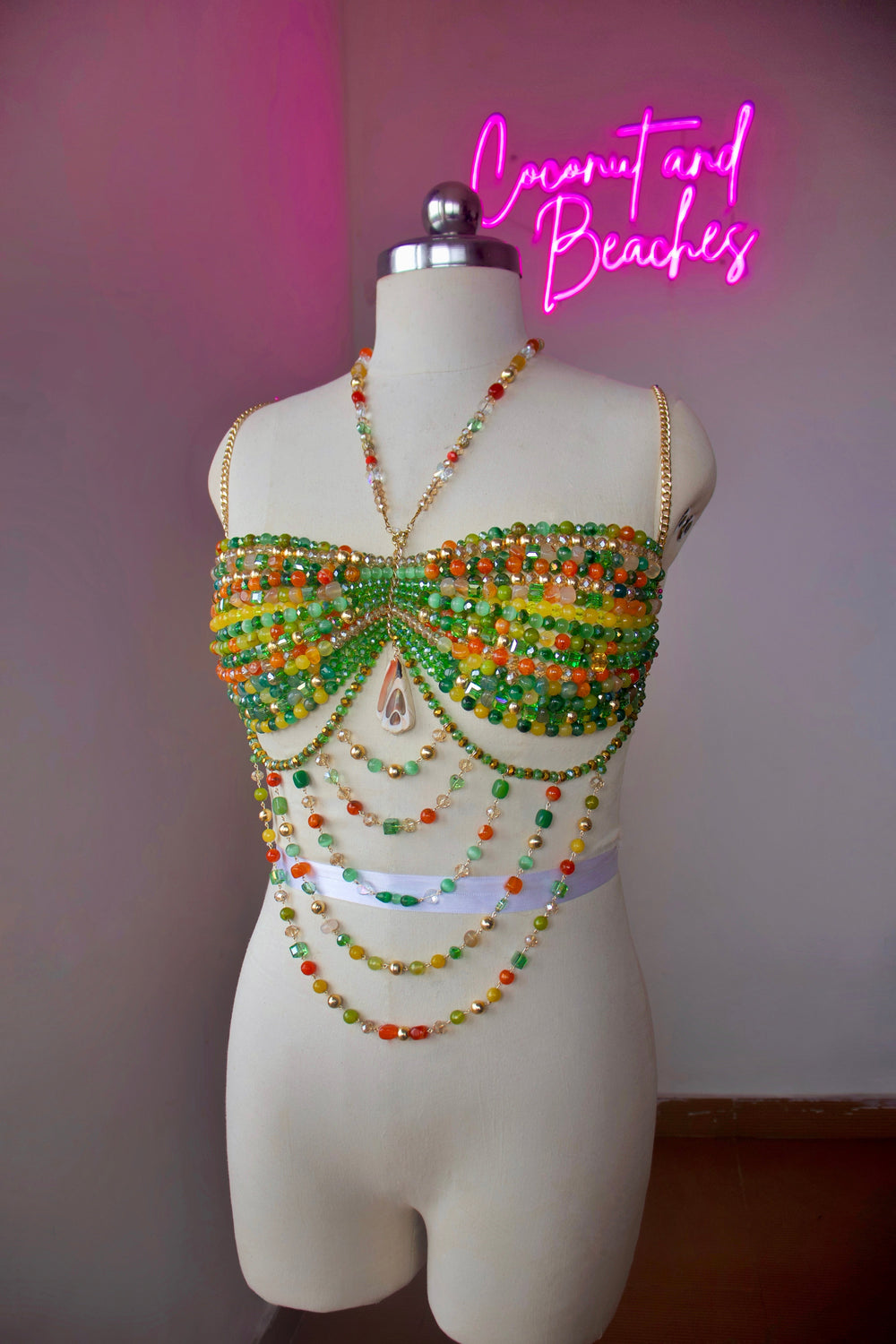 TROPICAL GEMSTONE BRALETTE