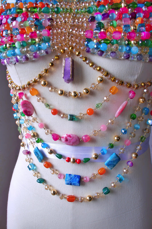 SOFT PASTEL GEMSTONE BRALETTE